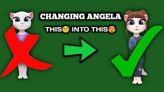 Changeing Noob Angela ☹ Into Pro Angela 😍 || MY TAIKING ANGELA 2