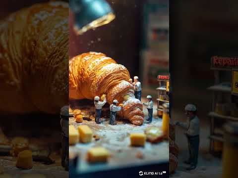 Create Miniature Food Workers with AI Free AI Video Generator