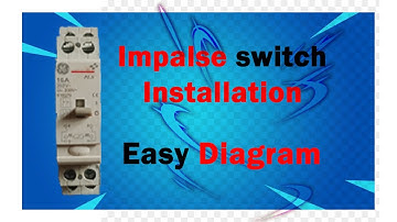 IMPULSE SWITCH CONTROL DIAGRAM   WITH PUSH BUTTON