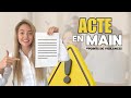 L'acte en main + points de vigilance - Emeline SIRON