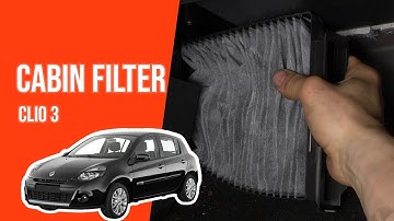 How to replace the cabin filter Clio mk3 👃