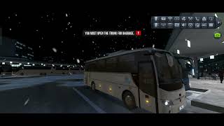 Driving in a snow bus simulator hd screenshot 2