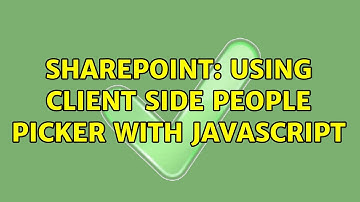 Sharepoint: Using client side people picker with javascript