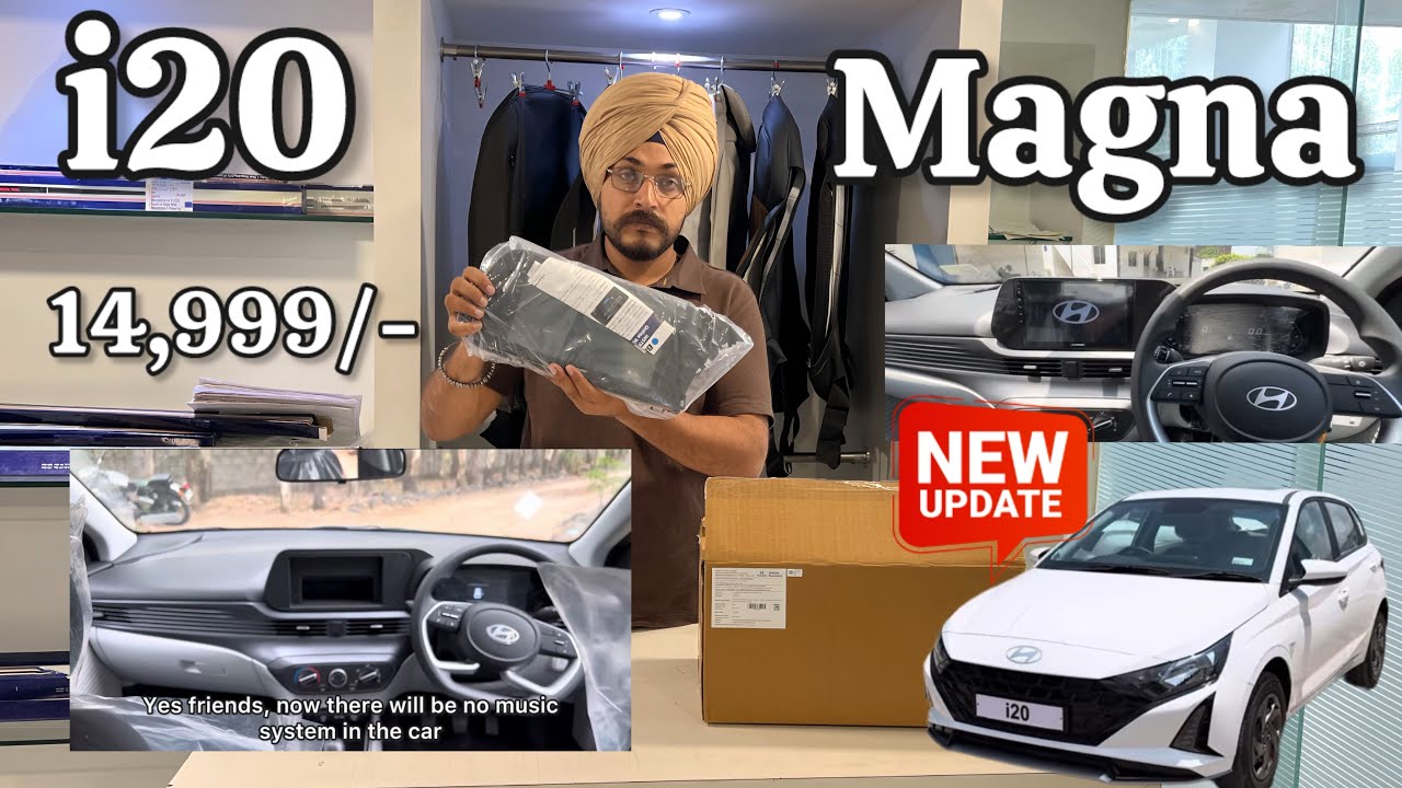 i20 Magna 2025 or magna Excutive 2025 genuine music system just 15,000 with camera🔥