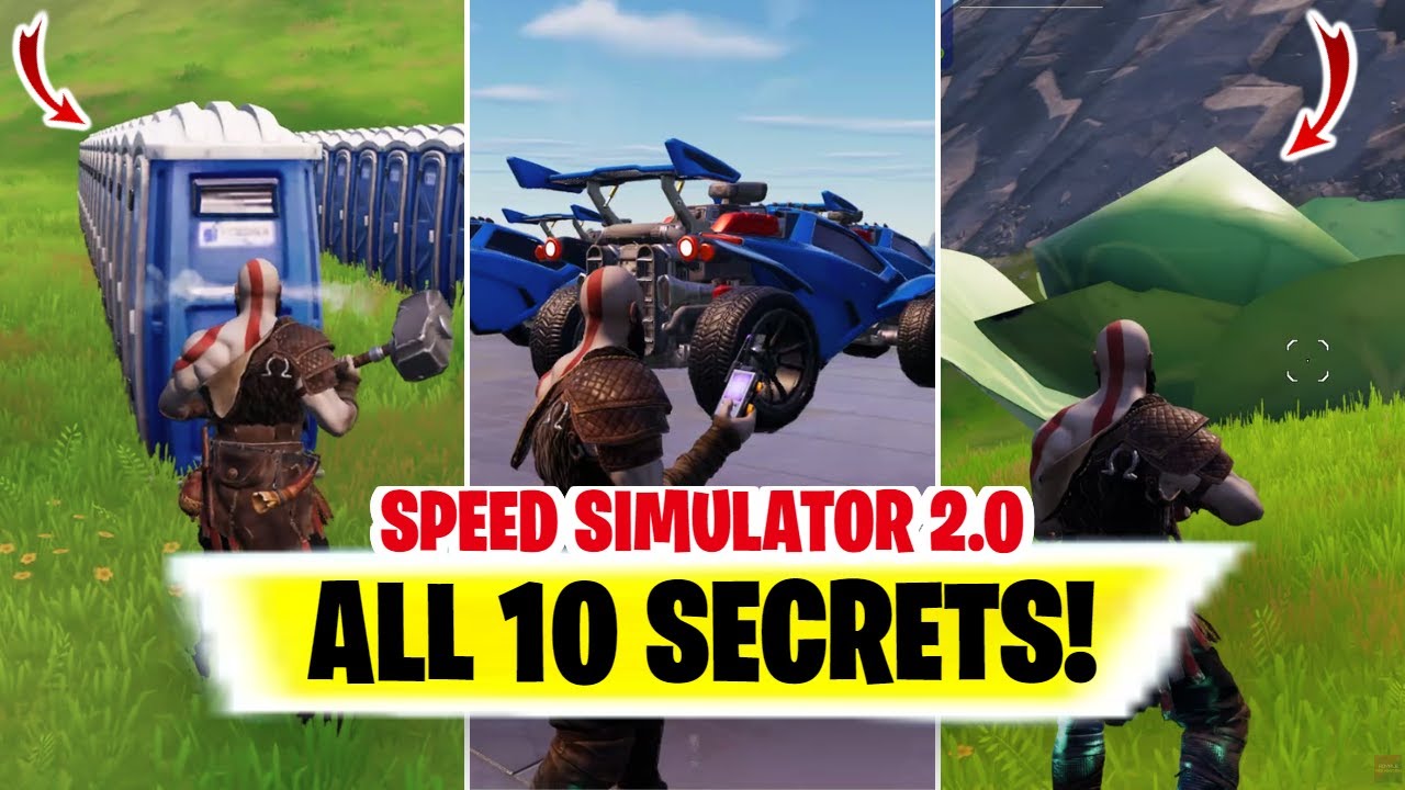 Fortnite Speed Simulator 2 0 ALL SECRETS Fortnite Speed Simulator 2 0 Secrets Speed 