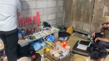 Trích đoạn lễ trong đêm cuối của đám ma dân tộc Tày | Thầy  tào Hạ Lang Cao Bằng