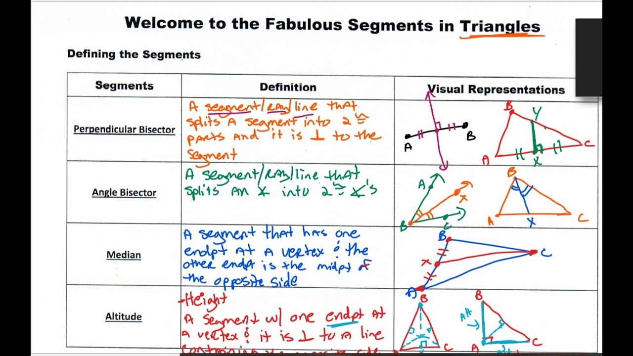 Segments In Triangles - YouTube