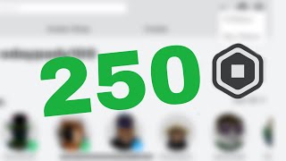 How to get 250 FREE ROBUX!