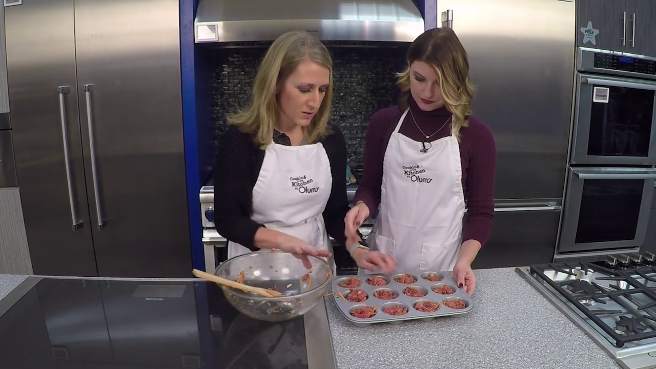 Delicious Mini Meatloaves - Cooking in the Kitchen at Olum's - Featuring Molly Morgan RD CDN CSSD