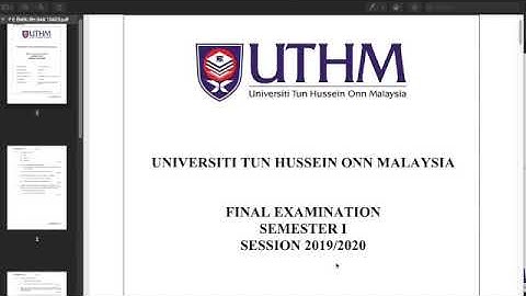 Fluid Mechanics Chapter 3: Revision for Test 1 (Past Year Exam Paper)