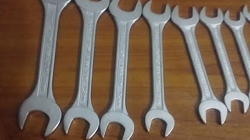 Un-boxing "Stanley open end spanners"