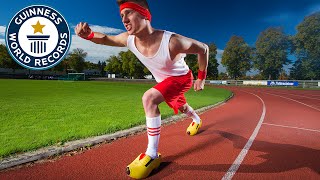 Fastest 100 m in clogs & wearing ski boots - Guinness World Records Net Worth