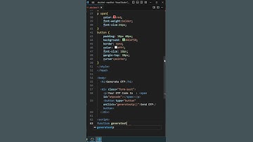 Generate OTP Code Using JavaScript | #html #css  And #javascript #javascriptshorts #htmlshorts