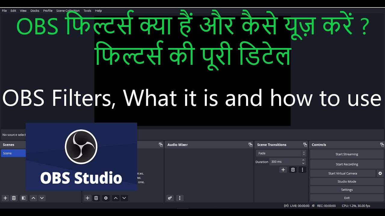 Filters in OBS How to use obs filters Complete detail about obs