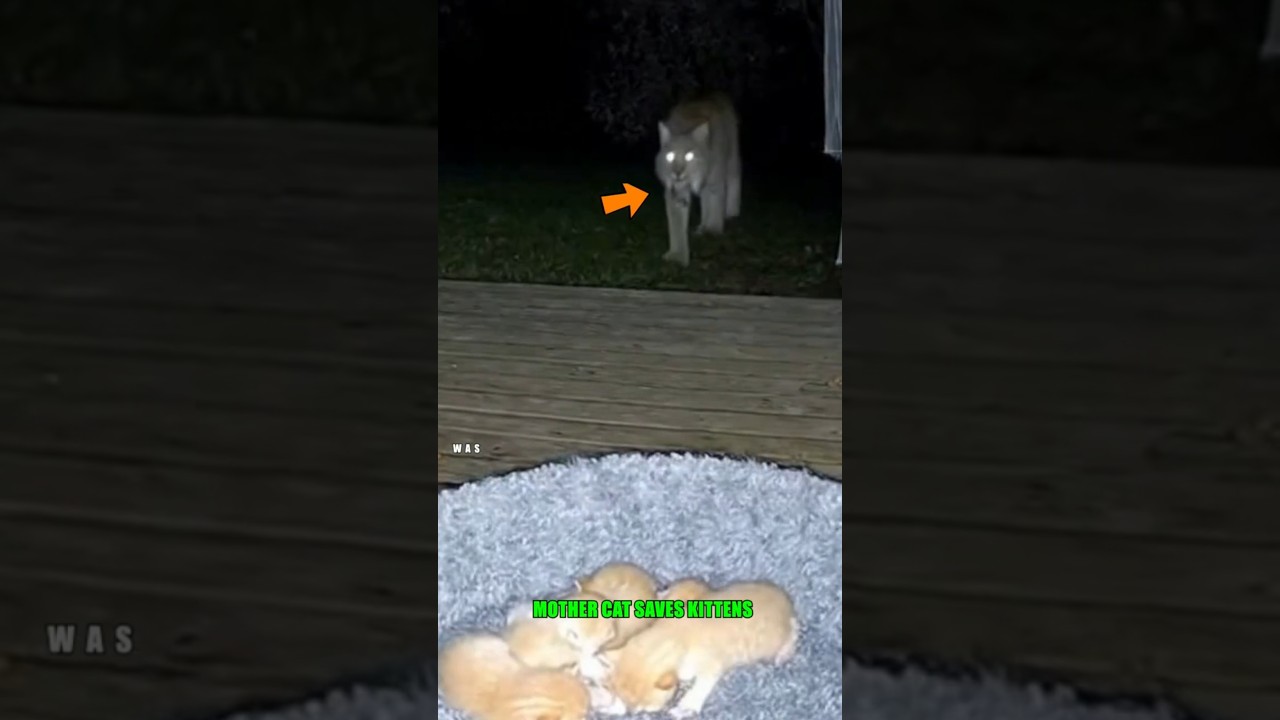 Un GATITO🐱🔥 enfrenta LINCE  🐆 para salvar a sus crías ! 