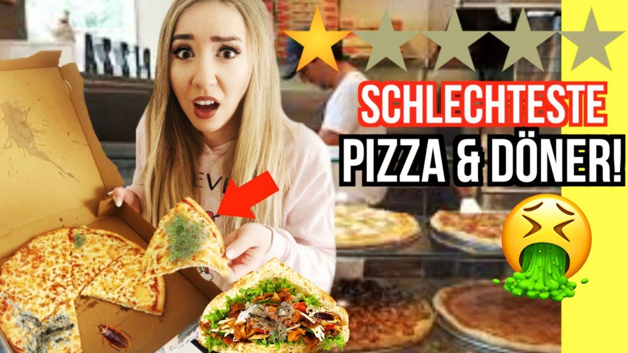 ESSE SCHLIMMSTEN DÖNER PIZZA POMMES in meiner STADT - Challenge
