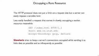 Netsec Denial of Service 5 - Slowloris