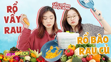 Rổ vẩy rau tự động, rổ bào mọi loại rau củ - Tầm này ai cũng đi lấy chồng được rồi | EmCheck