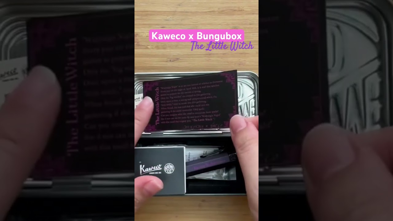 Unboxing the #Kaweco x Bungubox The Little Witch #fountainpen