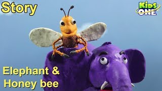 Elephant And Honey Bee Story Panchatantra Stories For Kids 3D Animated English Stories - Kidsone