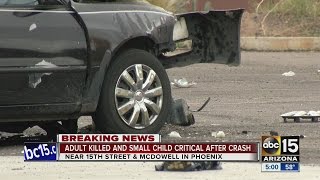 Man killed, child in critical condition after PHX car crash