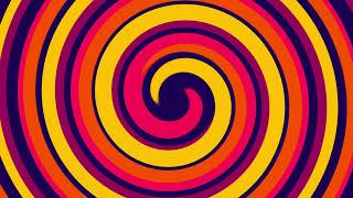 Warm Colors Vortex Background - 4K Spiral Lines Tunnel Animation