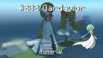 How to build a Pokémon Gardevior statue in Minecraft (Tutorial)