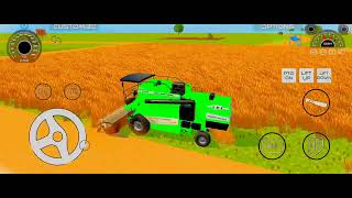 @nishu_deshwal @AgriHaryanamanoj @agriculture in India 🌾 how to cut wheat with combine machine 🚜
