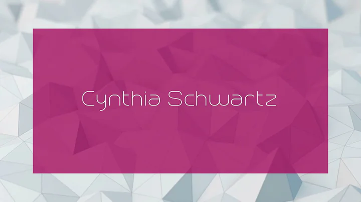 Cynthia Schwartz - appearance