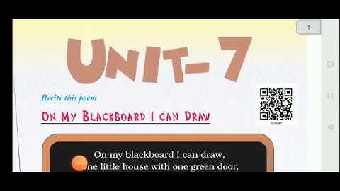 ON  my blackboard i can draw unit 7 class 2 English
