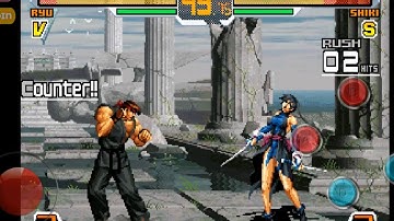 Snk vs Capcom Chaos Ryu 2 Strong Attacks on Shiki Ryona