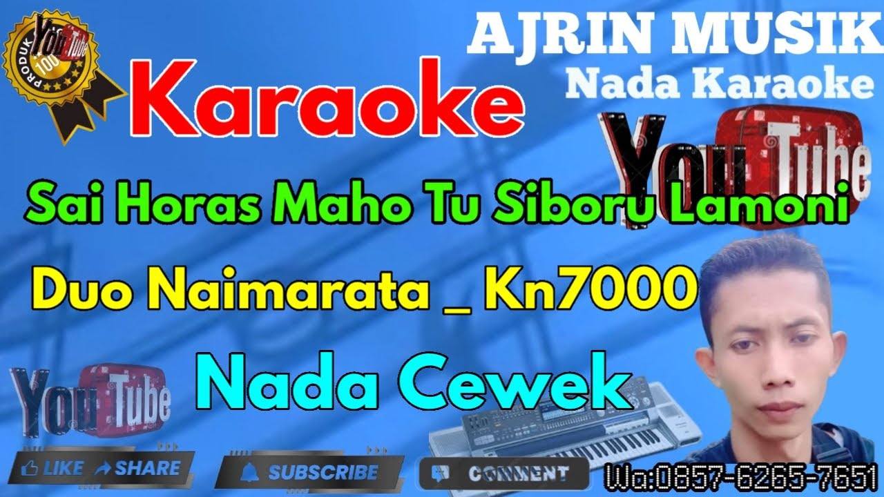 SAI HORAS MA HO TU SIBORU LOMOMI [KARAOKE] KN7000 - DUO NAIMARATA  | NADA WANITA