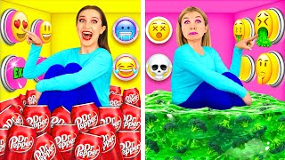 1000 Mystery Buttons Challenge Only 1 Lets You Escape | Funny Kitchen Hacks by PaRaRa Challenge