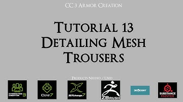 Tutorial 13 - Trousers - Detailing Mesh | Character Creator 3 Tutorial