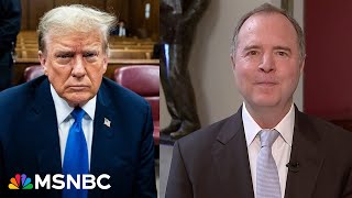 ‘Remarkable scene’: Schiff lauds Trump facing justice in criminal trial