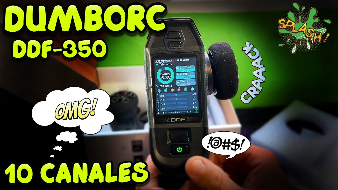 DUMBORC DDF-350 UNBOXING Y MONTAJE😉🏁NUEVA EMISORA PARA EL TRX4🪴⛰️