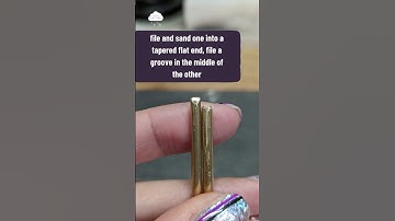 Making a brass bezel & prong pusher for stone setting