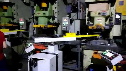 Pick and Place Robotics in Sheet Metal pressed parts manufacturing.