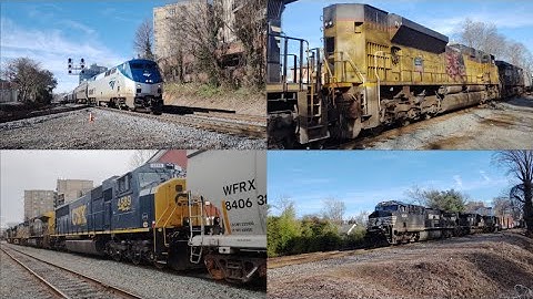Railfanning Charlottesville Virginia 1/16/23 featuring UP power, CSX Dash 8 and fresh SD70MAC