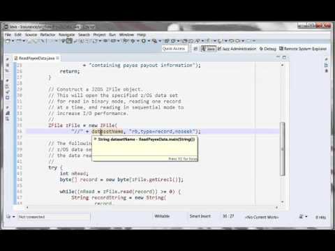 JZOS quick start writing the application