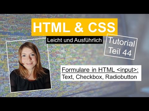 Video: Wie erstelle ich ein Kontrollkästchen in HTML?