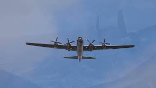 B-29 DOC Passes Over The House