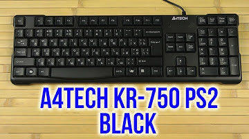 Распаковка A4Tech KR-750 PS/2 Black