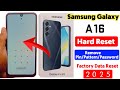 How To Hard Reset Samsung Galaxy A16 | Samsung Galaxy A16 Remove Pin/Pattern/Password