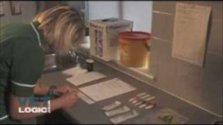 Packing a blood sample: outside laboratory