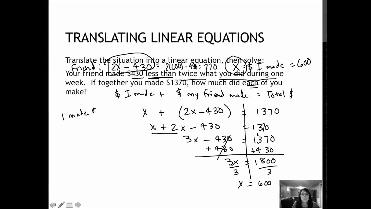 56 Translating Linear Equations 3 5 YouTube 56 Translating Linear Equations 3 5 YouTube