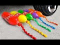 Crushing Crunchy & Soft Things by Car! Experiment Car vs Cola Different Fanta Candy Balloons toys