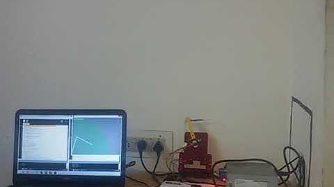 Robotic arm(2 dof) controlled through kinematics by image processing.