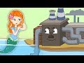 Mermaid Changed The Dirty Factory To The Aquapark | Kids Nursery Songs