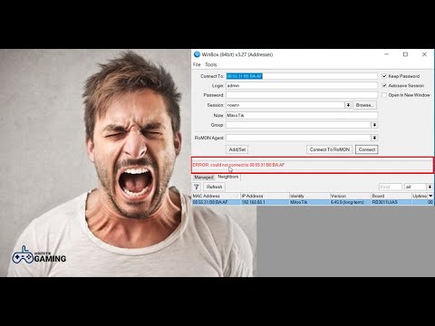 ERROR: could not connect to Mikrotik